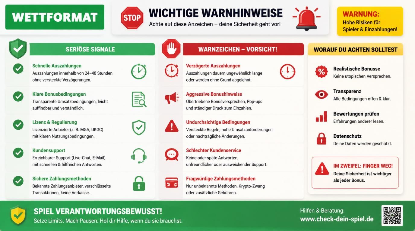 Warnhinweise und seriöse Aspekte im Kontrast